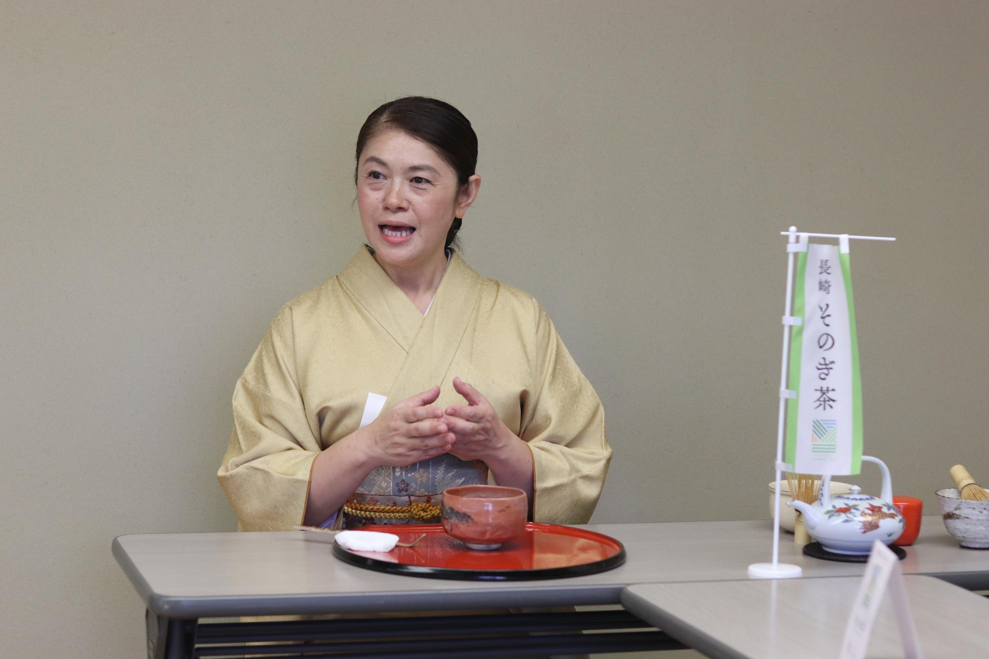東彼杵茶会での西山千春師範